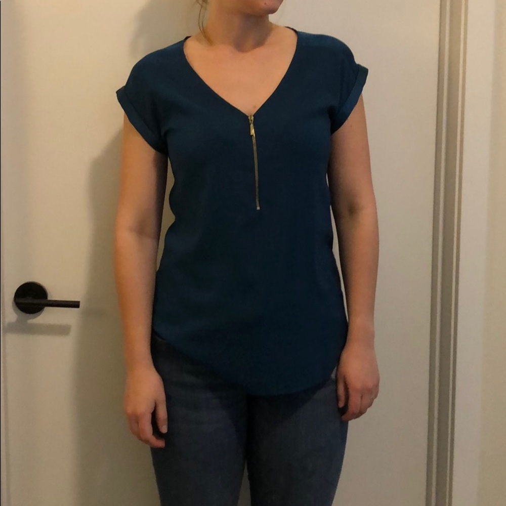 Express turquoise blouse